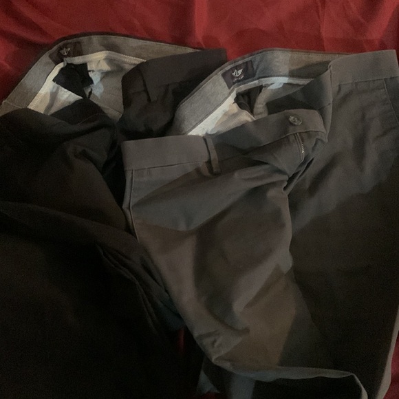 NWOT Dockers Straight Leg Pants Grey & Black - Picture 5 of 9